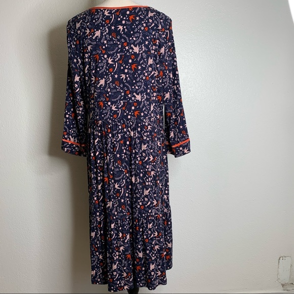 Boden Dreamy Sparrow Dress Size 16 - Picture 9 of 11